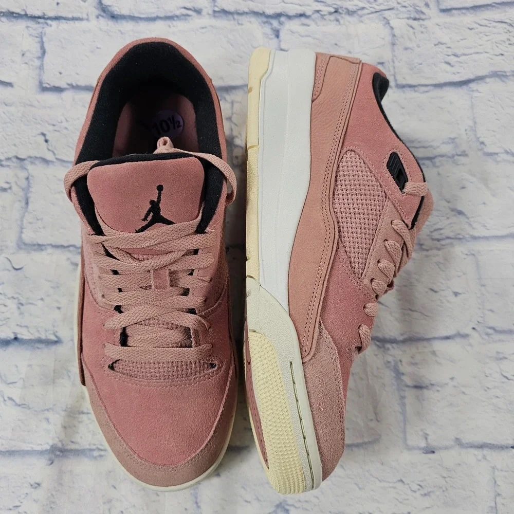 Jordan Flight Court Sneakers Mens 10.5 Rust Pink Suede HF3255-601 Low Top Shoes